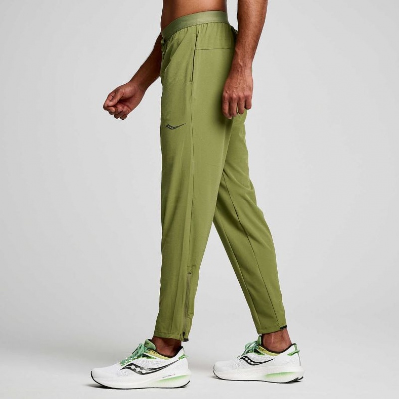 Saucony Boston Woven Men's Jogger Olive | CANADA KNYCPTU