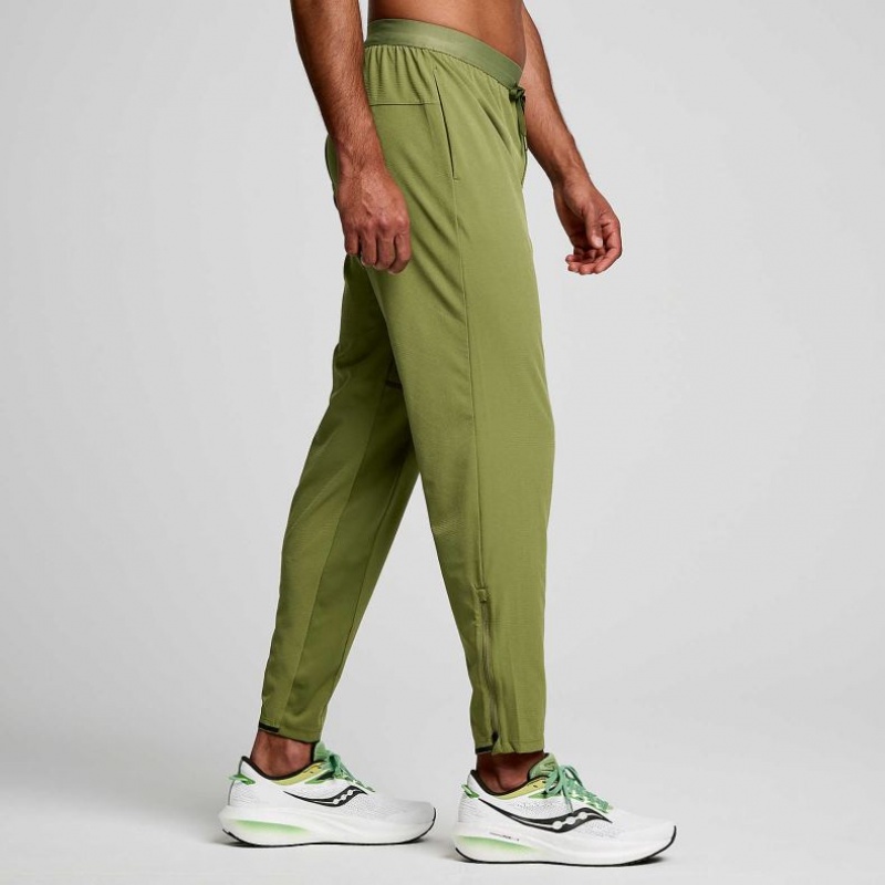 Saucony Boston Woven Men's Jogger Olive | CANADA KNYCPTU