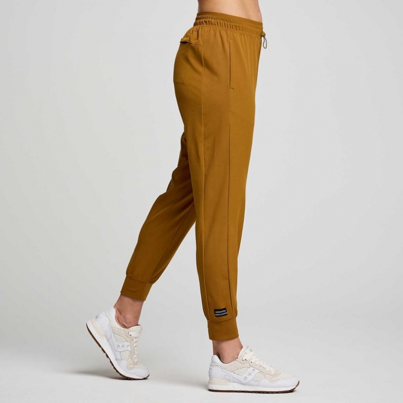 Saucony Boston Woven Women's Jogger Brown | CANADA WGTZNRJ