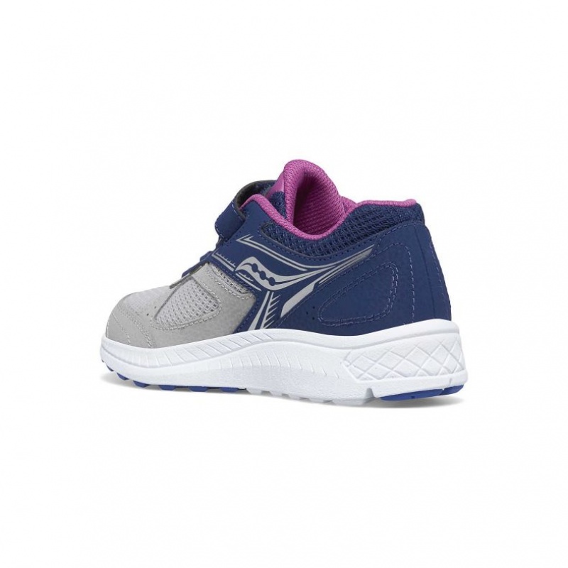 Saucony Cohesion 14 A/C Big Kids' Sneakers Navy / Grey | CANADA GRTOMDU