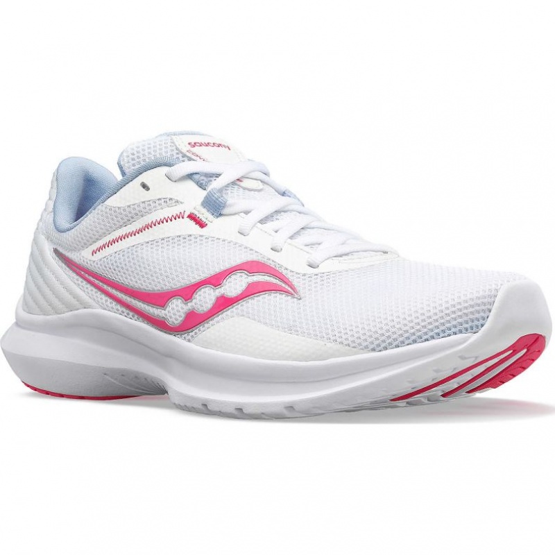 Saucony Convergence Women's Running Shoes White / Pink | CANADA JANYLFR