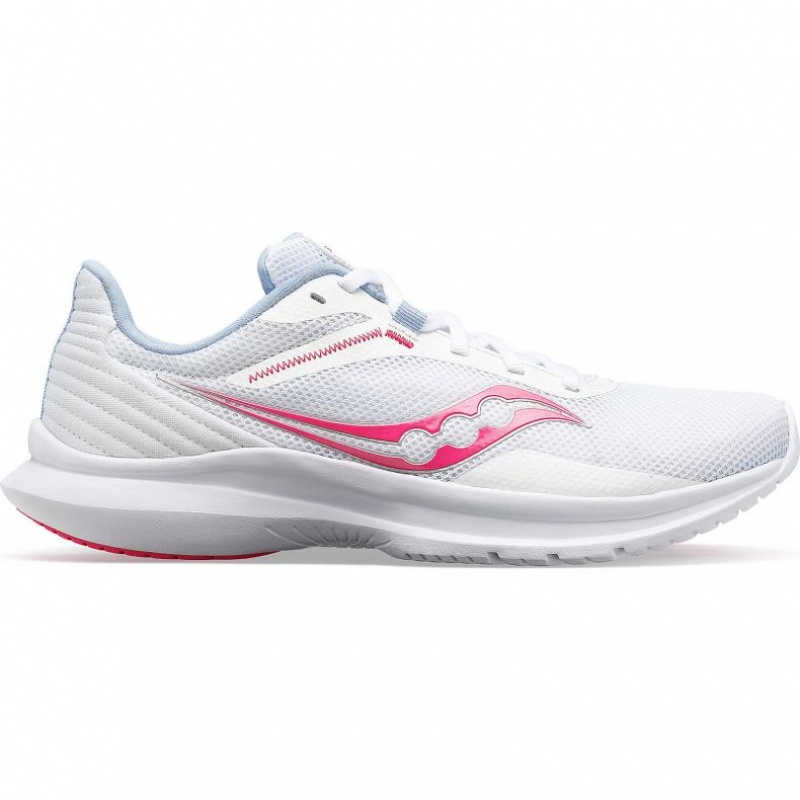 Saucony Convergence Women\'s Running Shoes White / Pink | CANADA JANYLFR