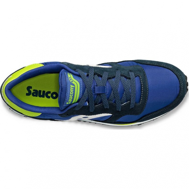 Saucony DXN Men's Sneakers Blue / White / Light Green | CANADA LZWGAJP