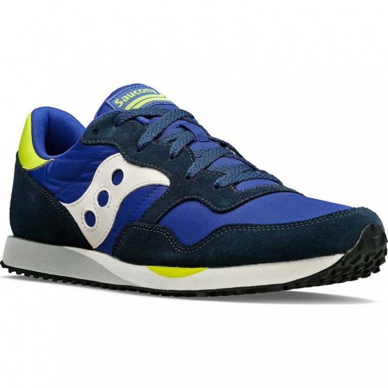 Saucony DXN Men's Sneakers Blue / White / Light Green | CANADA LZWGAJP