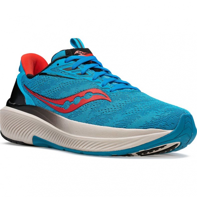 Saucony Echelon 9 Men's Running Shoes Turquoise | CANADA VPQLIXK