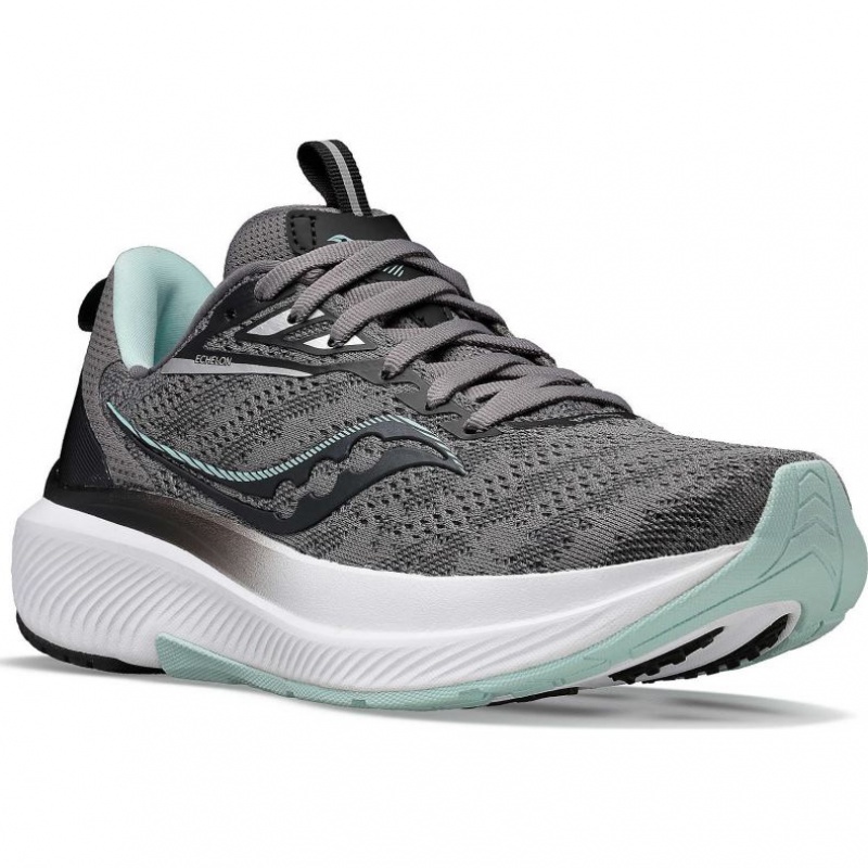 Saucony Echelon 9 Women's Running Shoes Grey | CANADA WJXITQK