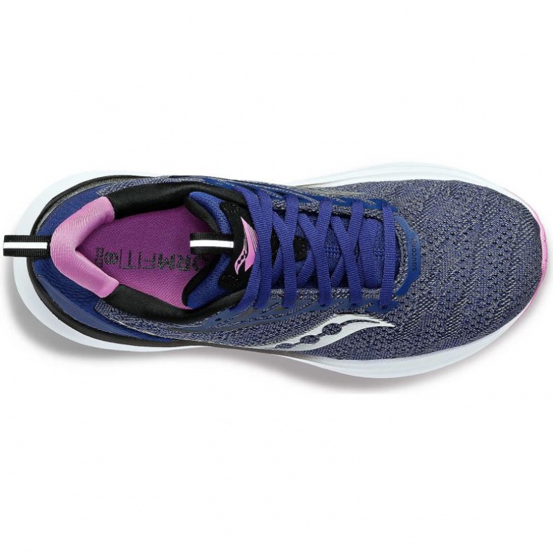 Saucony Echelon 9 Women's Wide Running Shoes Indigo | CANADA RAUSVKJ