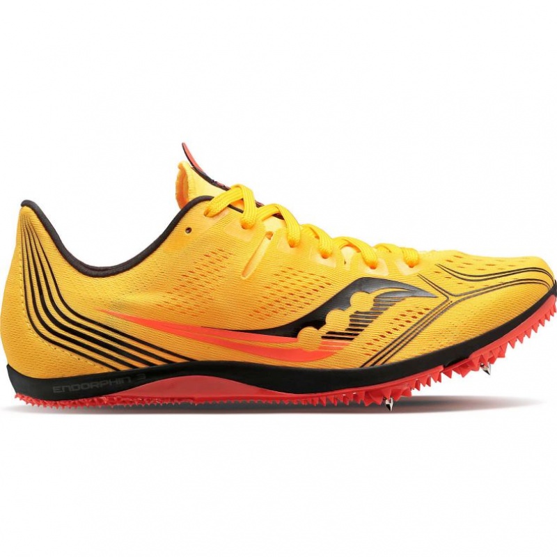 Saucony Endorphin 3 Men\'s Spikes Yellow | CANADA KMVRXGY