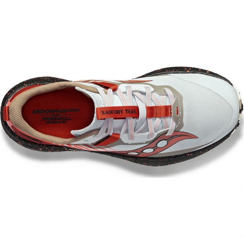 Saucony Endorphin Edge Women's Trail Running Shoes White / Red | CANADA RSIBHKP