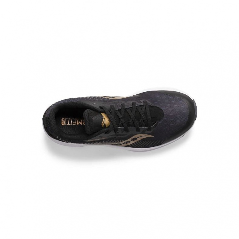 Saucony Endorphin KDZ Big Kids' Sneakers Black / Gold | CANADA WBFQSXZ