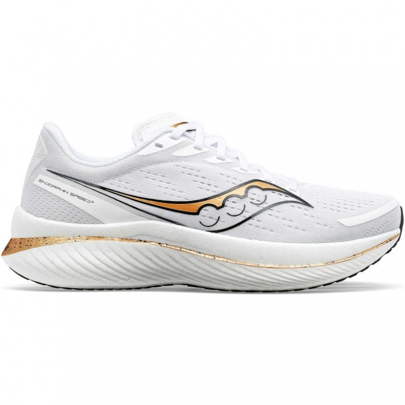 Saucony Endorphin Speed 3 Men\'s Running Shoes White | CANADA FQDYIOX