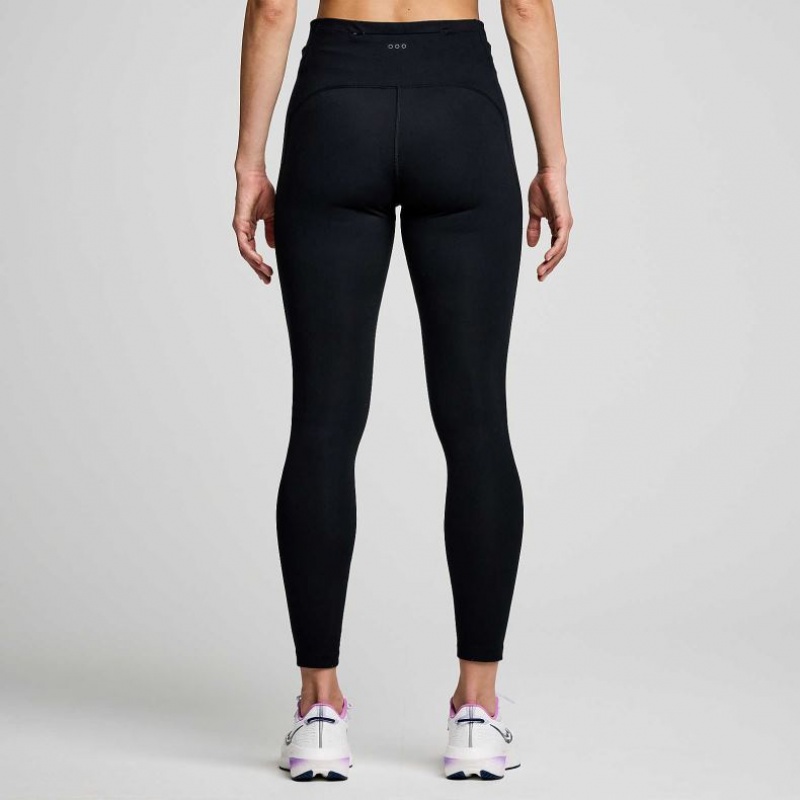 Saucony Fortify 7/8 Women's Tight Black | CANADA SEDBQCM