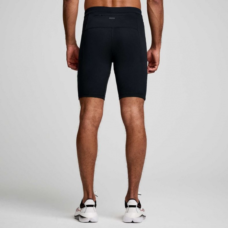 Saucony Fortify Lined Half Men's Tight Black | CANADA VQHXDEB