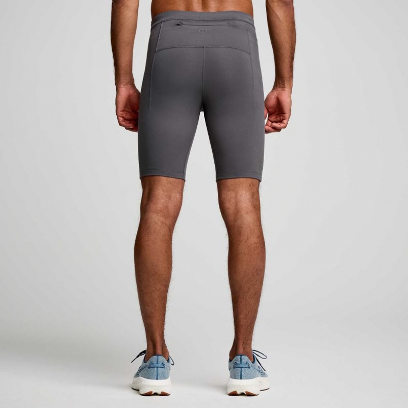 Saucony Fortify Lined Half Men's Tight Grey | CANADA CMPNVTD