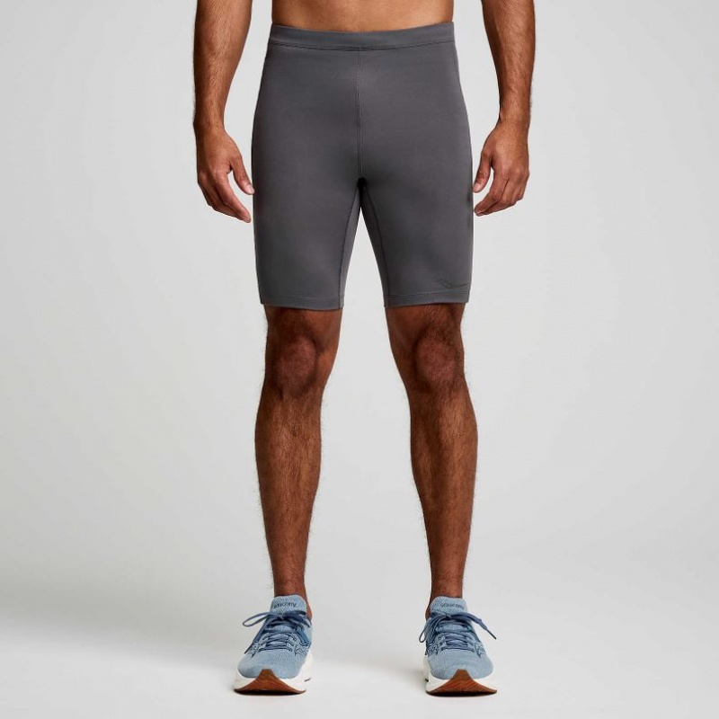 Saucony Fortify Lined Half Men\'s Tight Grey | CANADA CMPNVTD