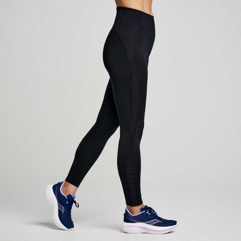 Saucony Fortify Viz Women's Tight Black | CANADA HPXSAJM