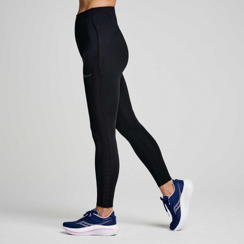 Saucony Fortify Viz Women's Tight Black | CANADA HPXSAJM