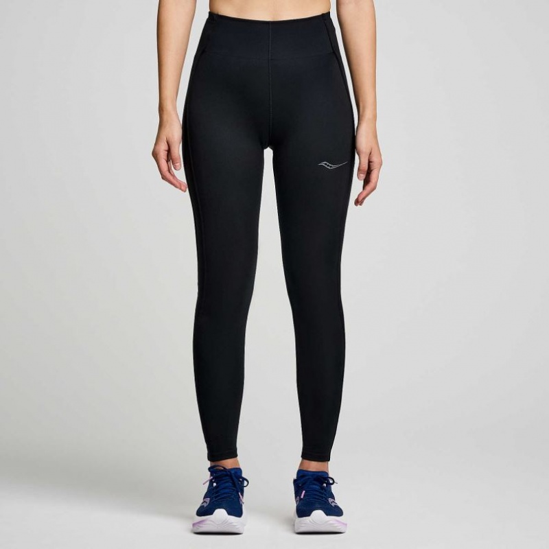 Saucony Fortify Viz Women\'s Tight Black | CANADA HPXSAJM