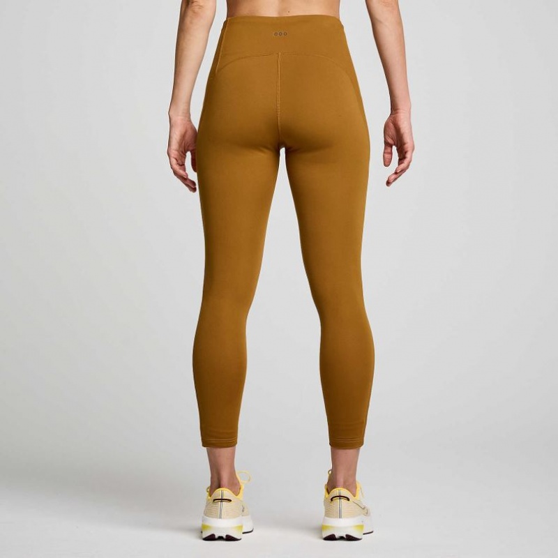 Saucony Fortify Viz Women's Tight Brown | CANADA HIUELBS