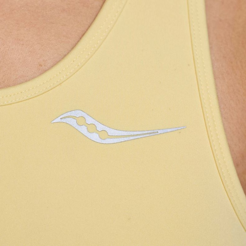 Saucony Fortify Women's Bra Yellow | CANADA EIVNQGT