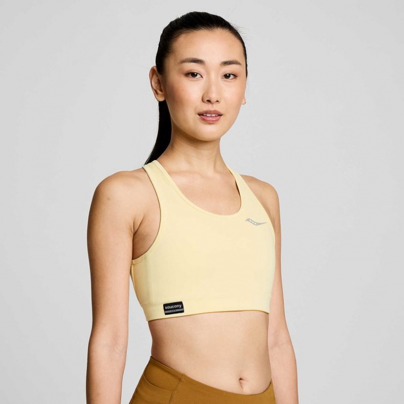 Saucony Fortify Women\'s Bra Yellow | CANADA EIVNQGT