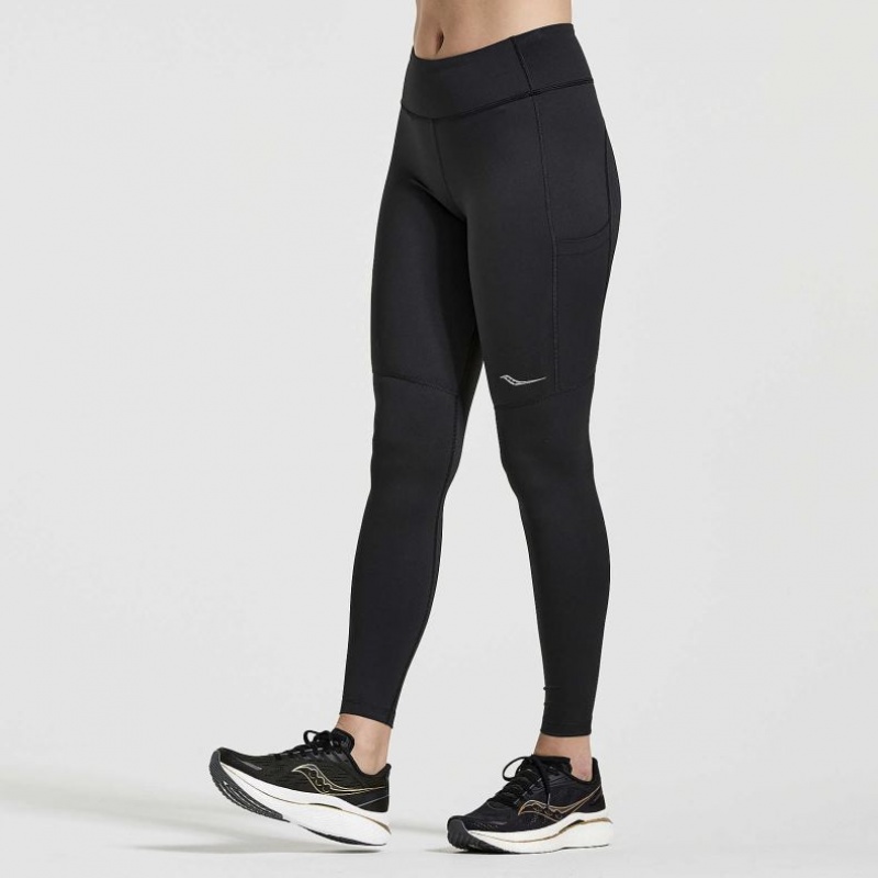 Saucony Fortify Women\'s Tight Black | CANADA OCBYZEU