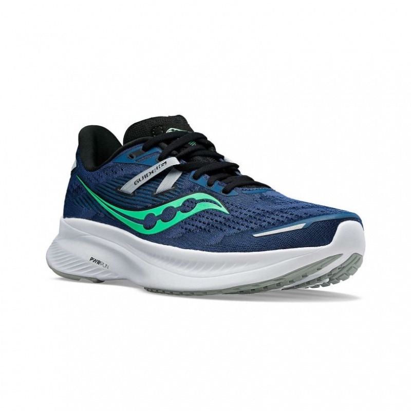 Saucony Guide 16 Men's Running Shoes Blue | CANADA XSJZKGQ