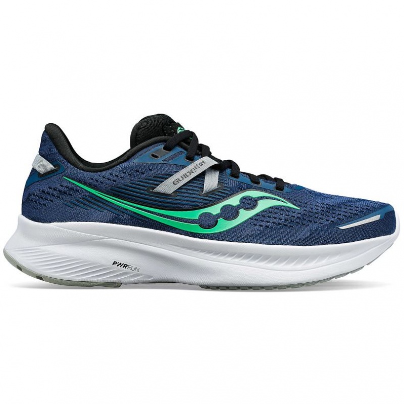 Saucony Guide 16 Men\'s Running Shoes Blue | CANADA XSJZKGQ