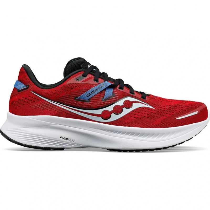 Saucony Guide 16 Men\'s Running Shoes Red | CANADA ZLBEYCO