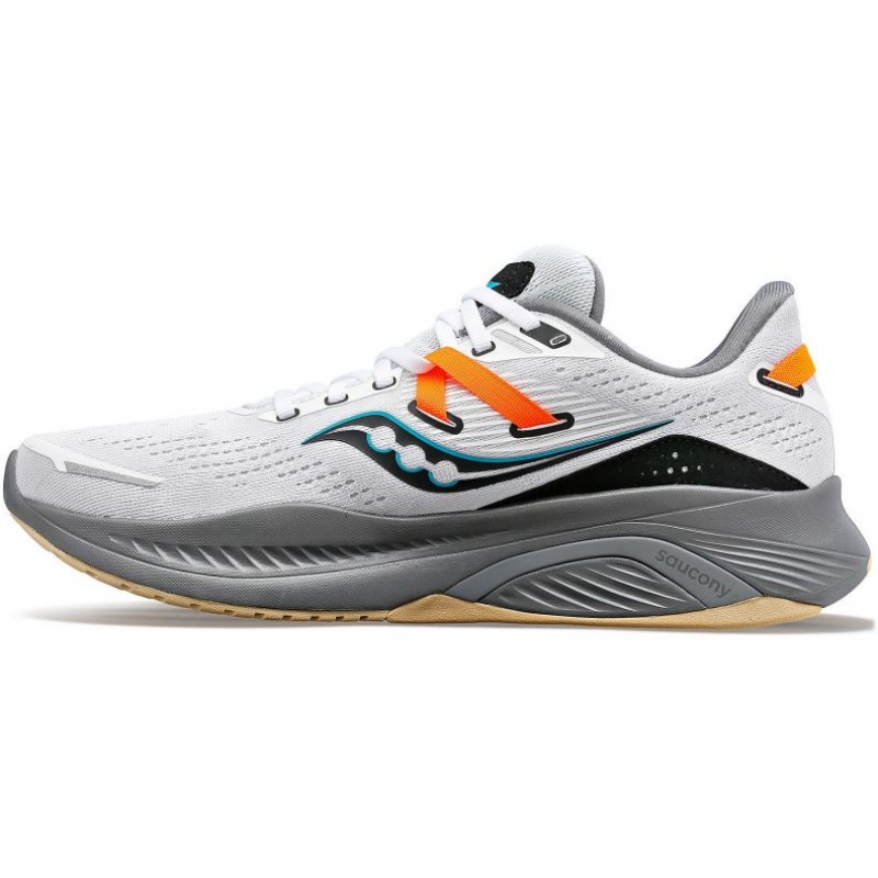 Saucony Guide 16 Men's Running Shoes White | CANADA ABKLSQD