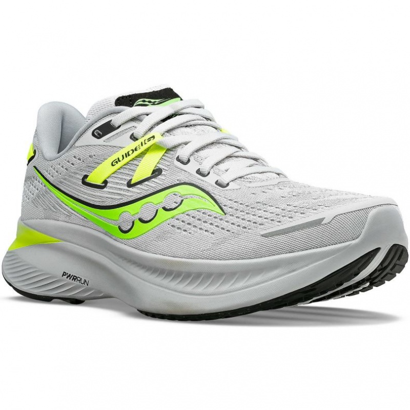 Saucony Guide 16 Men's Running Shoes White | CANADA HCMQKEF