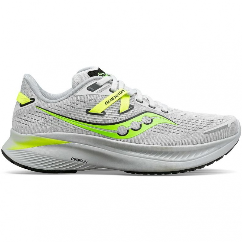 Saucony Guide 16 Men\'s Running Shoes White | CANADA HCMQKEF