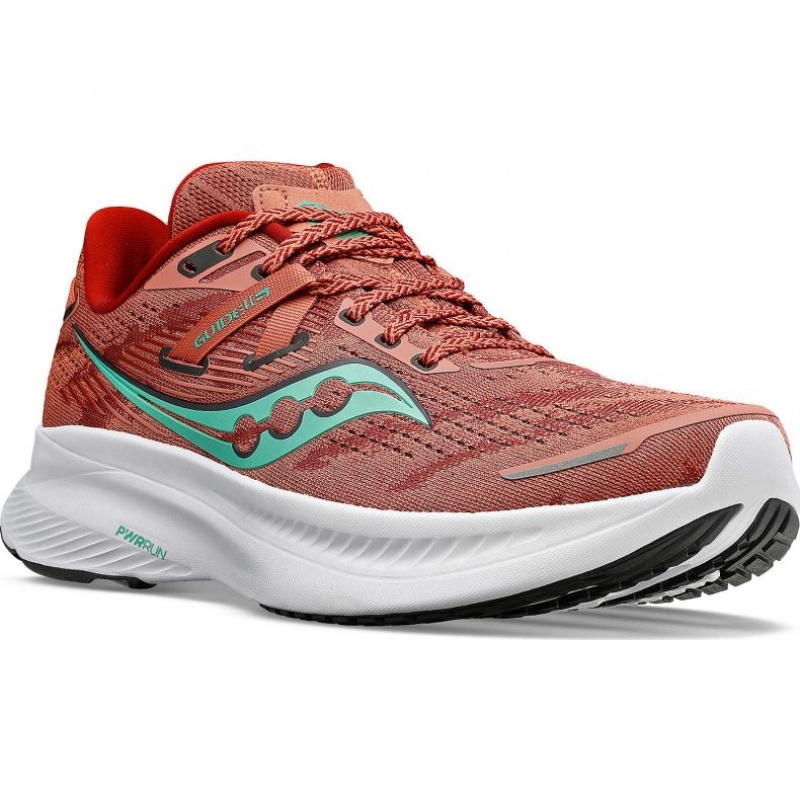 Saucony Guide 16 Women's Running Shoes Coral | CANADA IVMDYGS