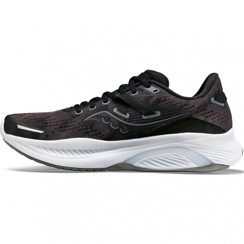 Saucony Guide 16 Women's Wide Running Shoes Black / White | CANADA XOTIKEJ