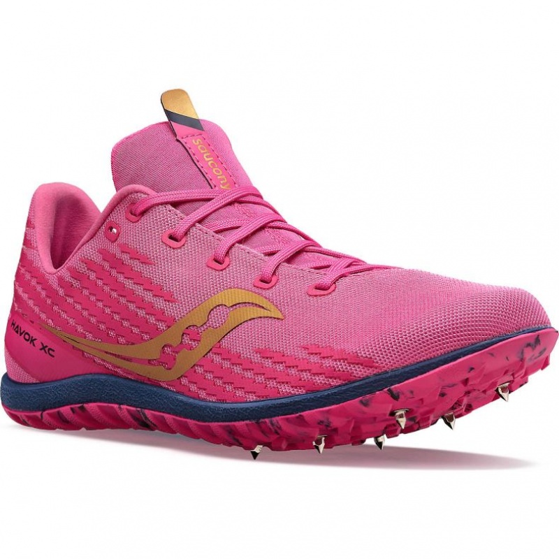 Saucony Havok XC 3 Men's Spikes Pink | CANADA SQPBUYO