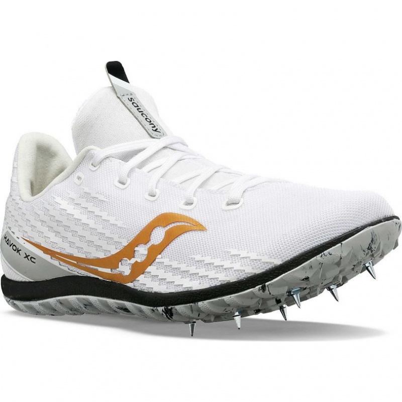 Saucony Havok XC 3 Men's Spikes White | CANADA RDEUWOM