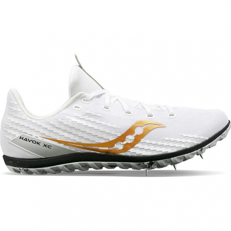 Saucony Havok XC 3 Men\'s Spikes White | CANADA RDEUWOM