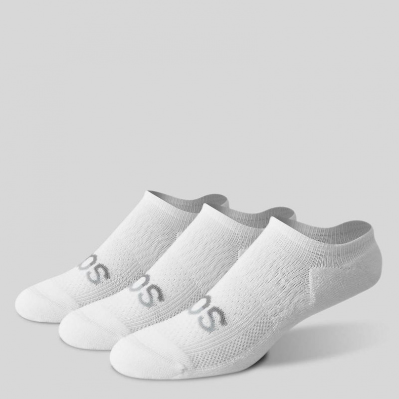 Saucony Inferno Cushion Sneaker 3-Pack Men's Socks White | CANADA OMYPNHS