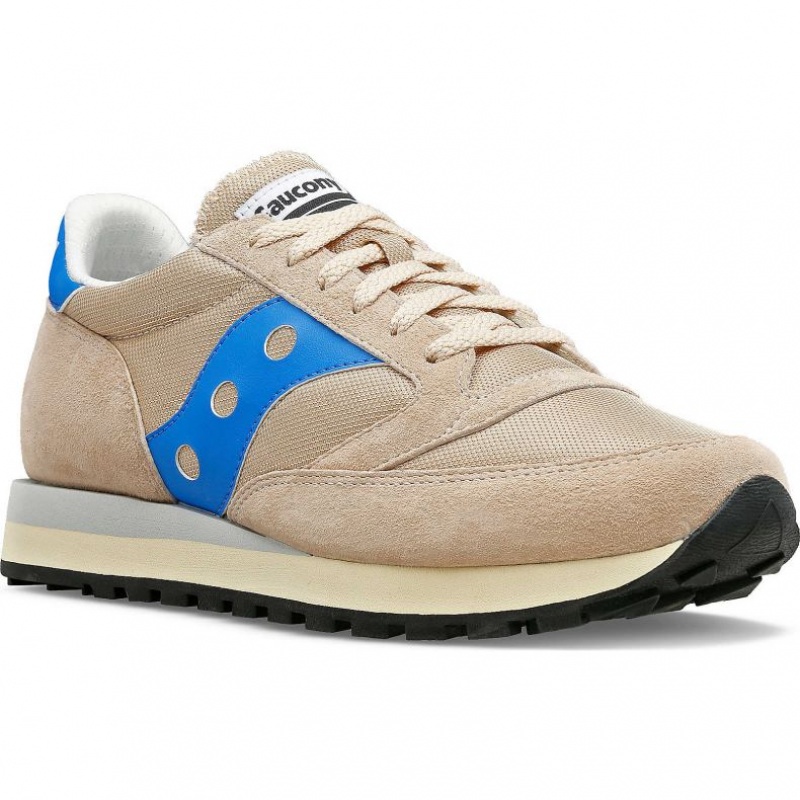 Saucony Jazz 81 Men's Sneakers Beige / Blue | CANADA SXTEUBO