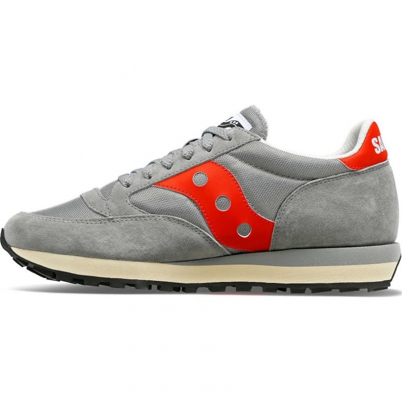 Saucony Jazz 81 Men's Sneakers Grey / Red | CANADA EXKVZBY