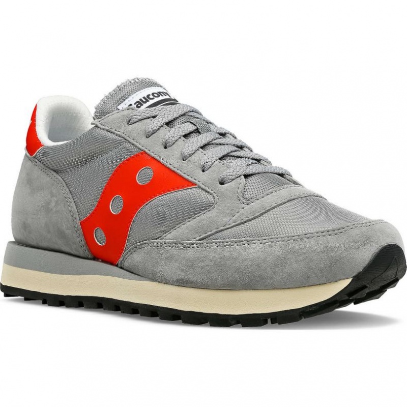 Saucony Jazz 81 Men's Sneakers Grey / Red | CANADA EXKVZBY