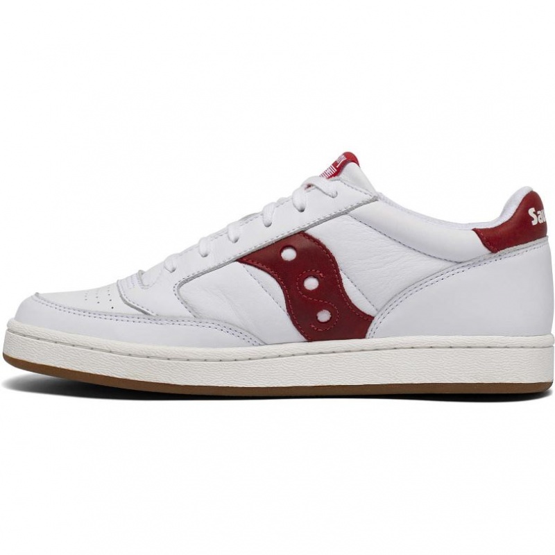 Saucony Jazz Court Men's Sneakers White / Red | CANADA YGIPNQV