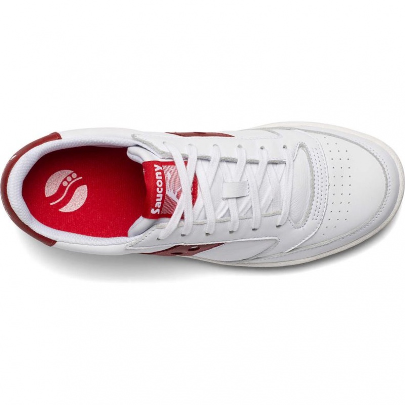 Saucony Jazz Court Men's Sneakers White / Red | CANADA YGIPNQV