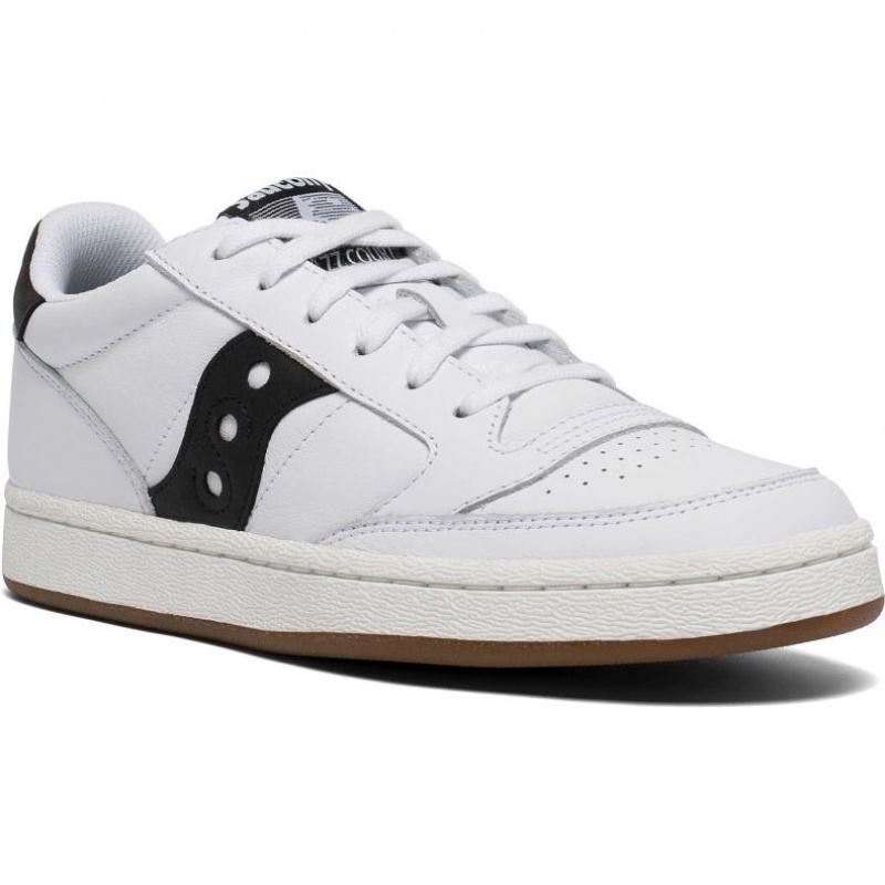 Saucony Jazz Court Men's Sneakers White / Black | CANADA BHAZMXN