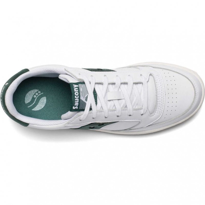 Saucony Jazz Court Men's Sneakers White / Green | CANADA VFTCRJI