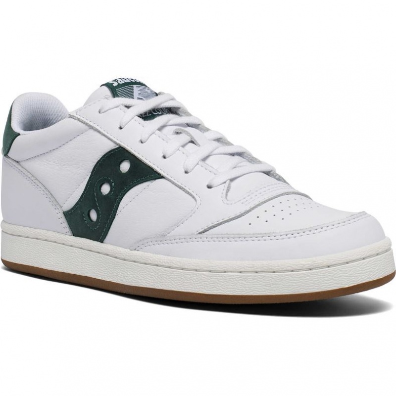 Saucony Jazz Court Men's Sneakers White / Green | CANADA VFTCRJI