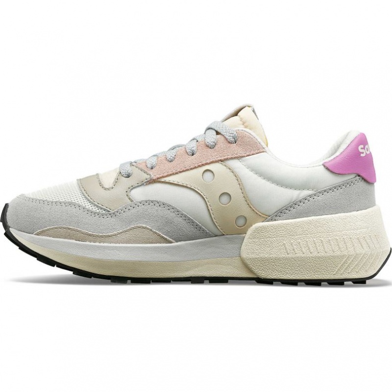 Saucony Jazz NXT Women's Sneakers White / Grey / Rose | CANADA KNYOHTD