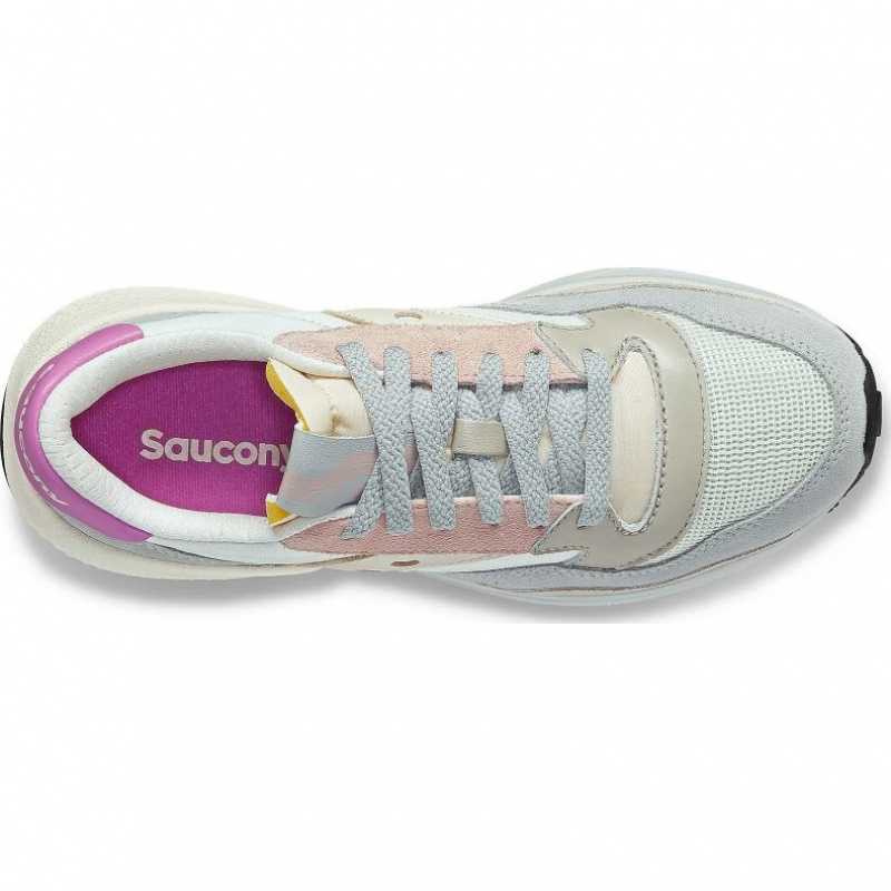 Saucony Jazz NXT Women's Sneakers White / Grey / Rose | CANADA KNYOHTD