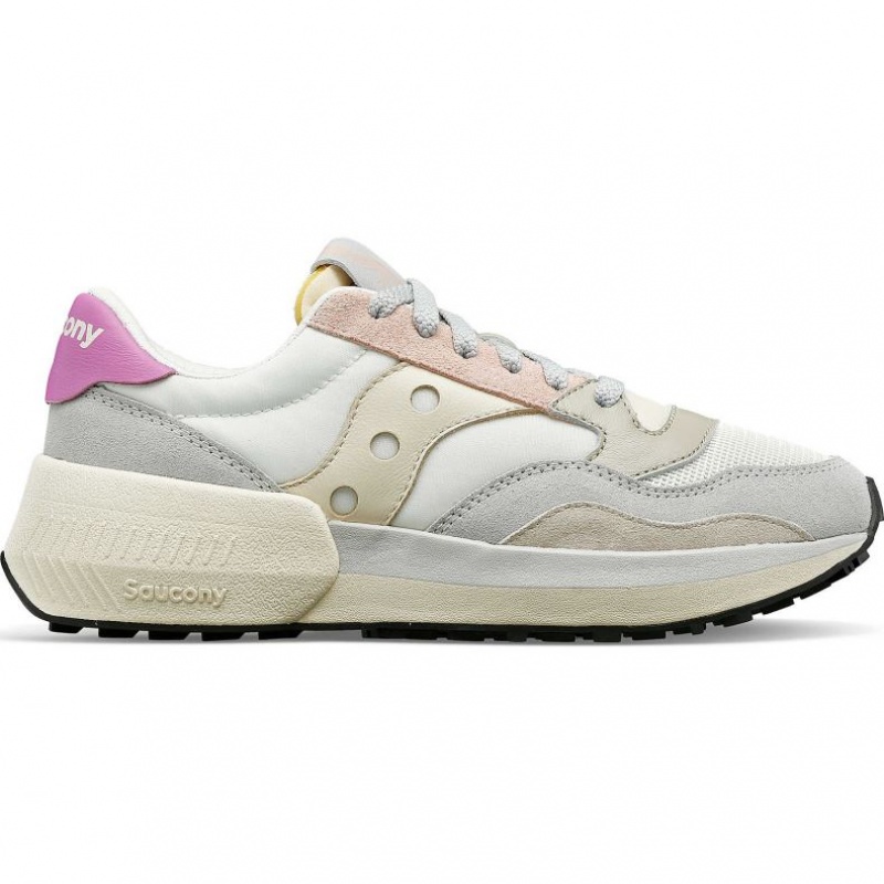 Saucony Jazz NXT Women\'s Sneakers White / Grey / Rose | CANADA KNYOHTD