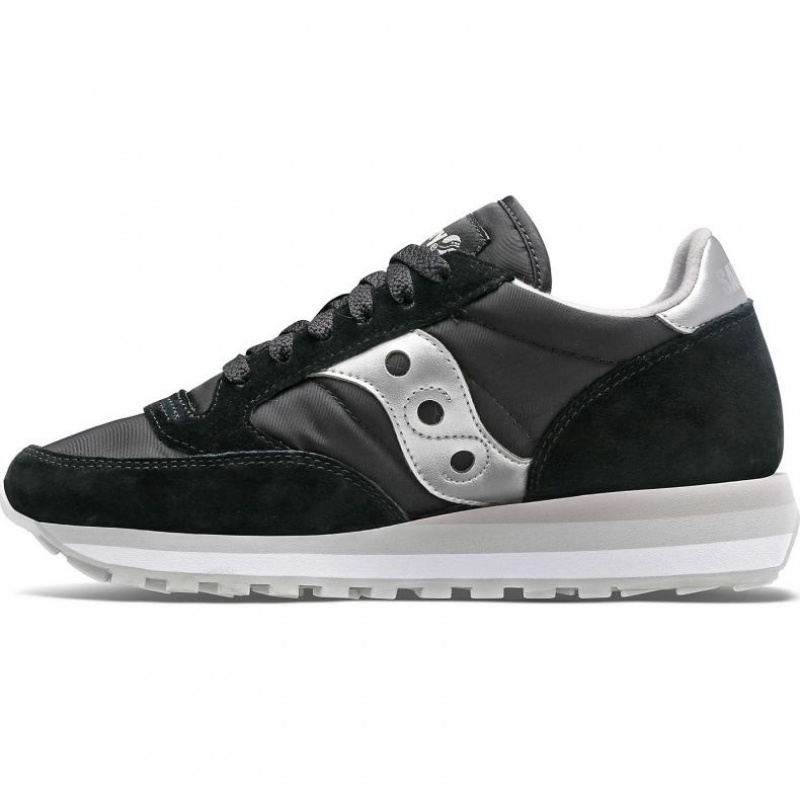 Saucony Jazz Triple Women's Sneakers Black / Silver | CANADA XDWVQEZ